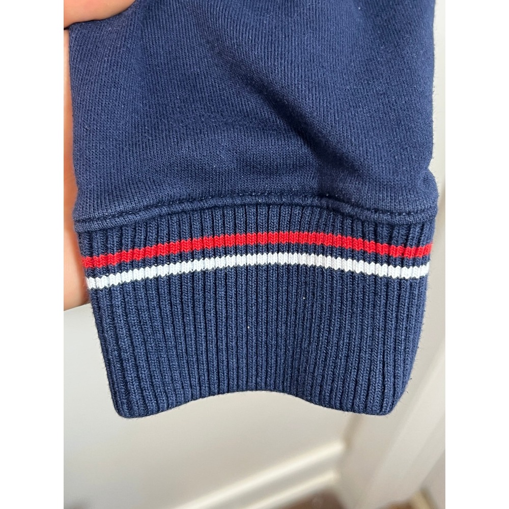 Vintage Fila Crewneck Sweatshirt Navy Blue Embroidered Logo Men Large Sportswear - Picture 4 of 8